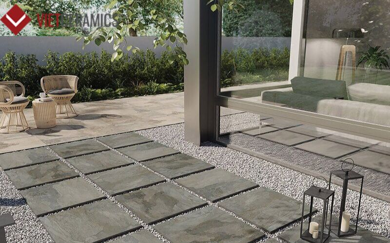 Những ưu điểm vượt trội của gạch lát sân vườn giả đá